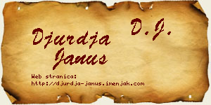 Đurđa Janus vizit kartica